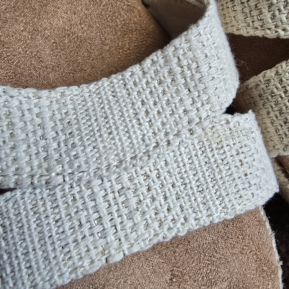 TOMS Women's Tan Espadrille Wedges - Picture 11 of 12